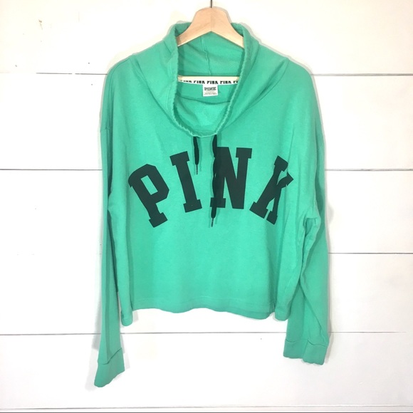 PINK Victoria's Secret Tops - VICTORIA’S SECRET PINK Cowl Neck Pullover LARGE